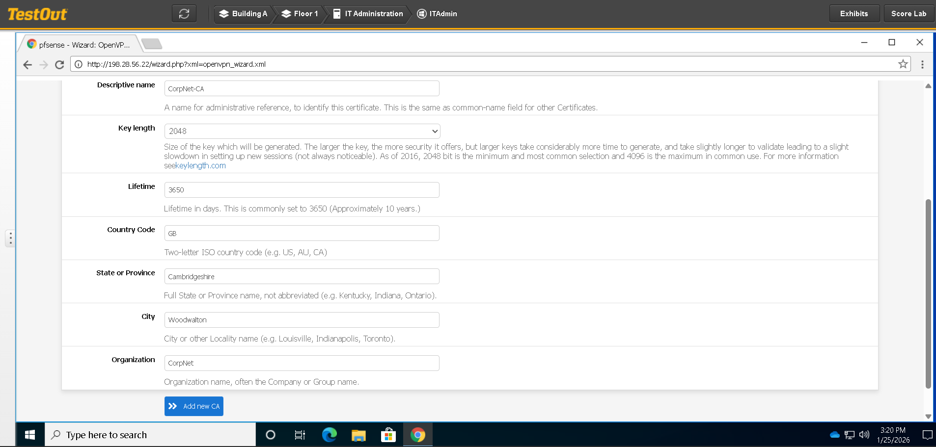 Certificate Authority (CA)